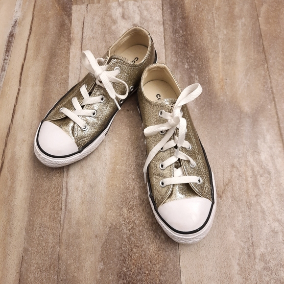 sparkly gold converse